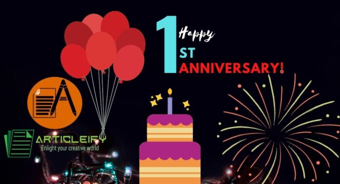 Articleify 1st happy anniversary