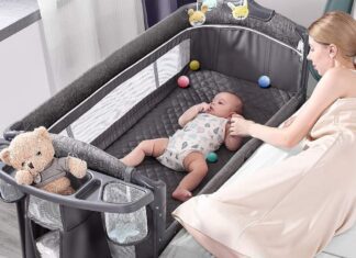 Parents and child sleep in separate bed