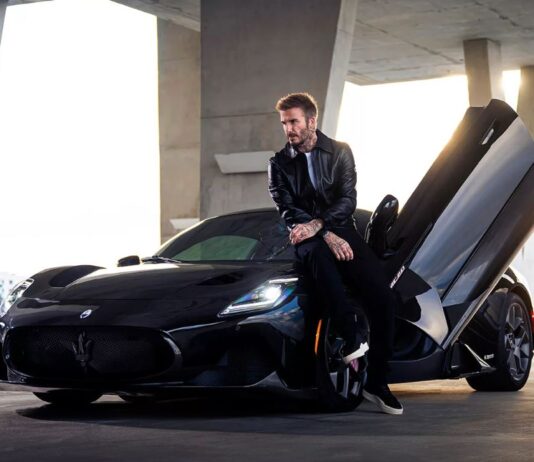 David Beckham Maserati car