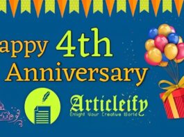 Happy 4th Anniversary Articleify