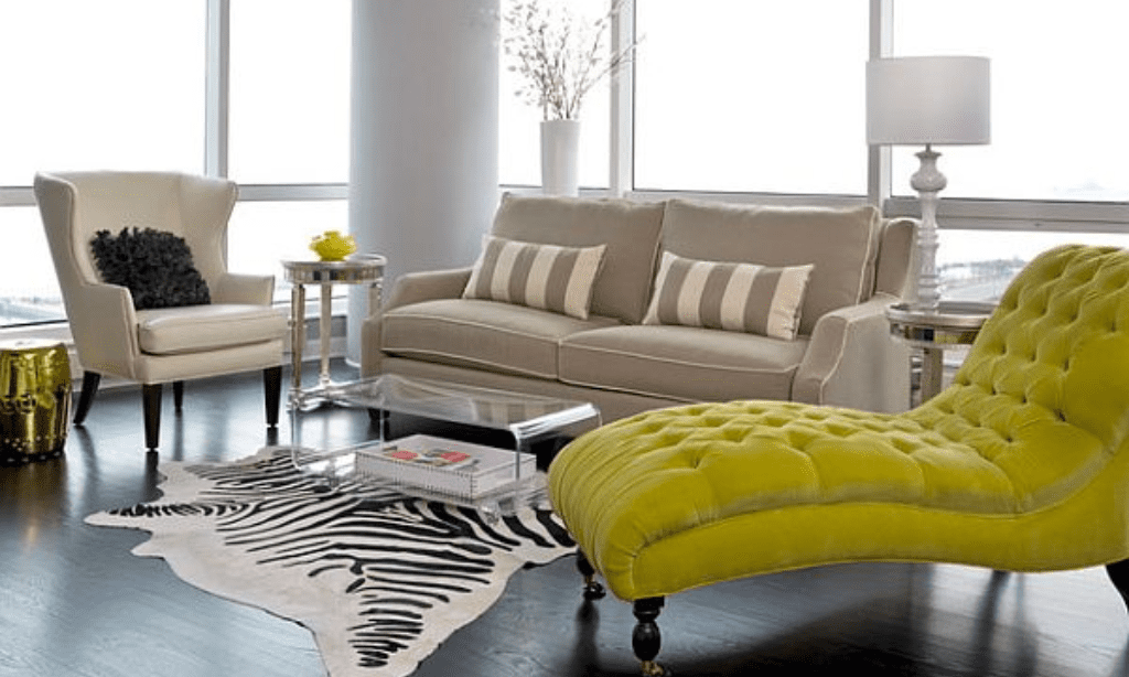 Using chaise lounge