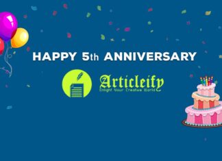 Happy 5th anniversary Articleify