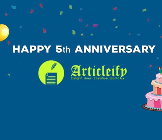 Happy 5th anniversary Articleify
